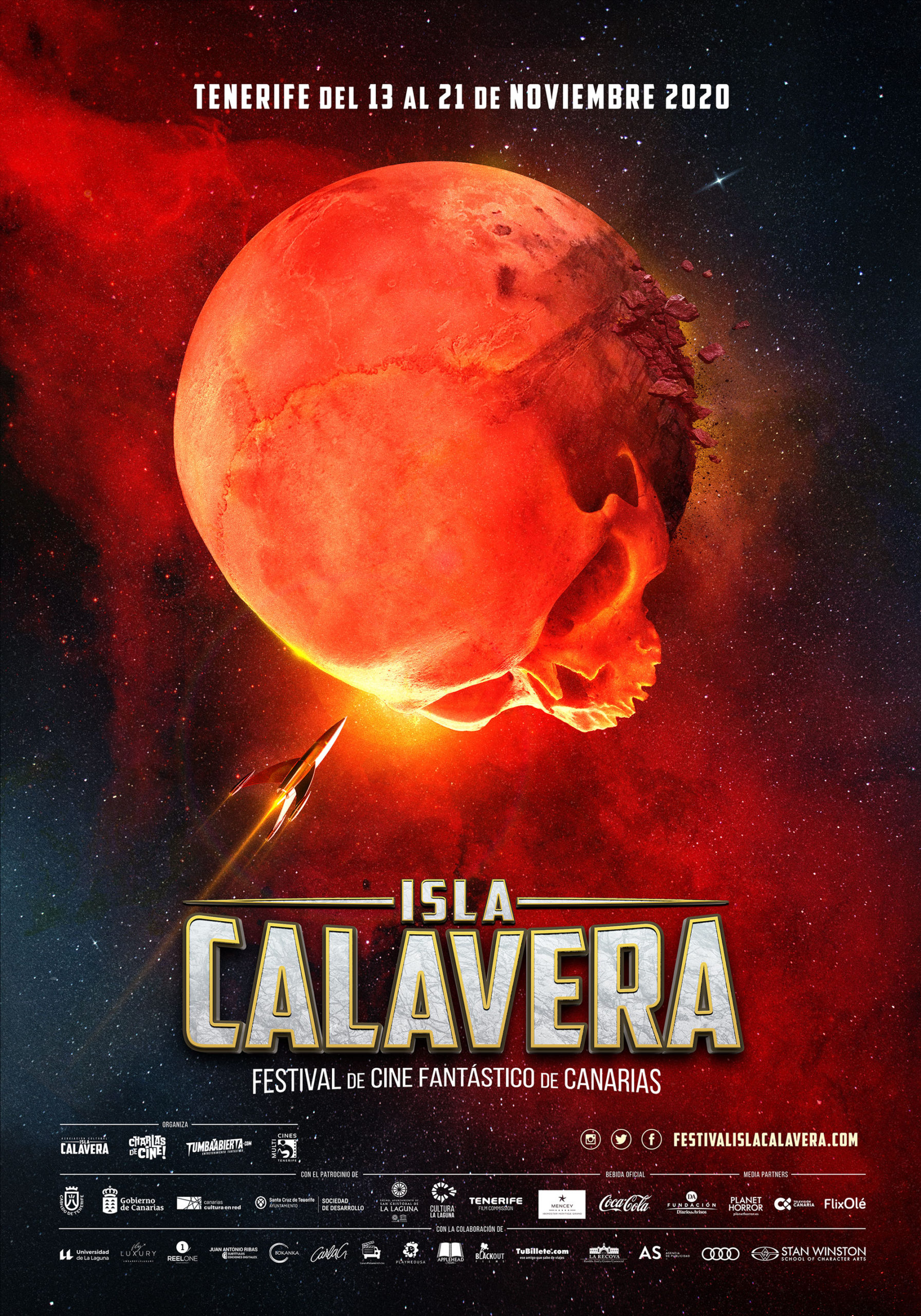 Cartel Oficial Festival de Cine Fantástico de Canarias Isla Calavera 2020