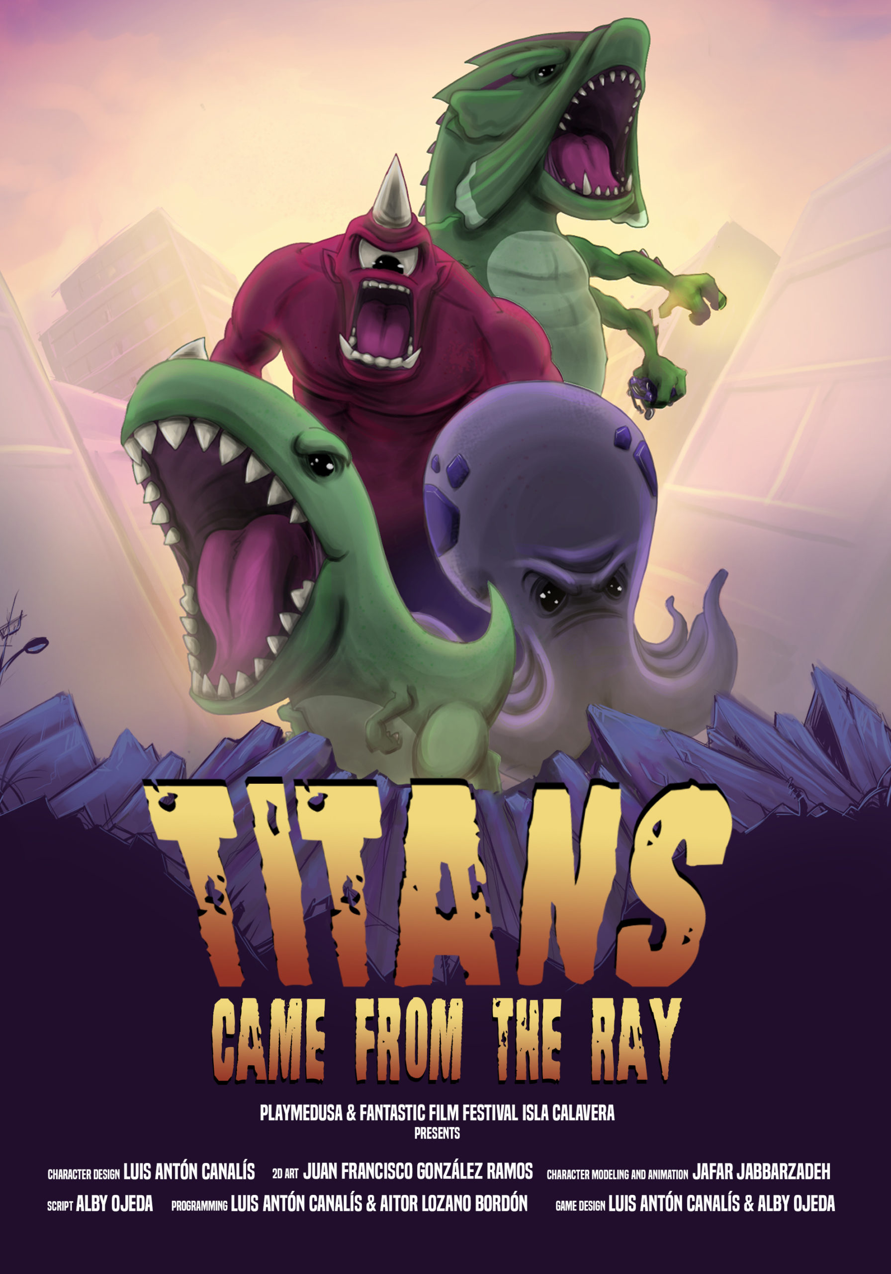 Póster 'Titans came from the Ray'