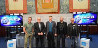 FESTIVAL ISLA CALAVERA 2018: UN CRISOL DE PELÍCULAS E INVITADOS FANTÁSTICOS De izquierda a derecha, Santiago Tabernero, Aurelio González, José Luis Rivero, Daniel Fumero y Víctor Matellano.