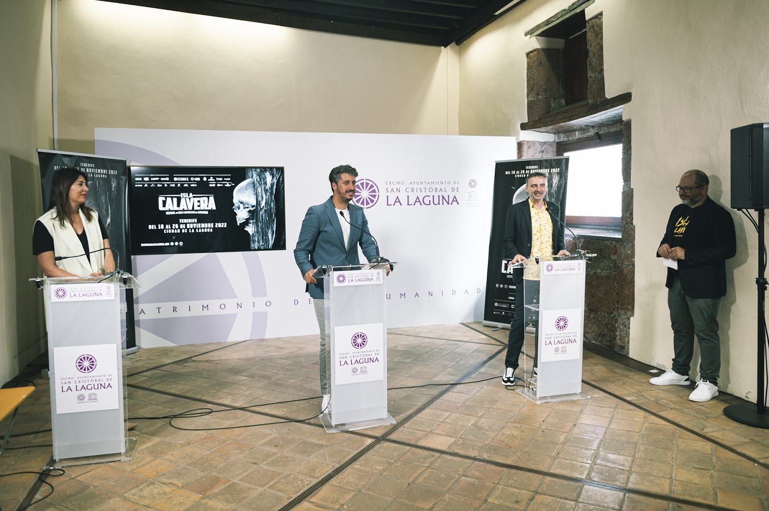 Rueda de prensa de presentación del Festival de Cine Fantástico de Canarias Isla Calavera 2022.