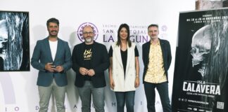 ISLA CALAVERA REVELA EL CARTEL Y UN AVANCE DE SU SEXTA EDICIÓN De izda. a dcha., Luis Yeray Gutiérrez, Daniel Fumero, Yaiza López Landi y Josemi Beltrán.