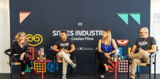 EL FANTÁSTICO EN ESPAÑOL, EN SECCIÓN OFICIAL DE LARGOMETRAJES De izquierda a derecha, Gloria Fernández (Festival de Sitges) y los representantes del Festival Isla Calavera Ramón González Trujillo, Vanesa Bocanegra y Daniel Fumero.