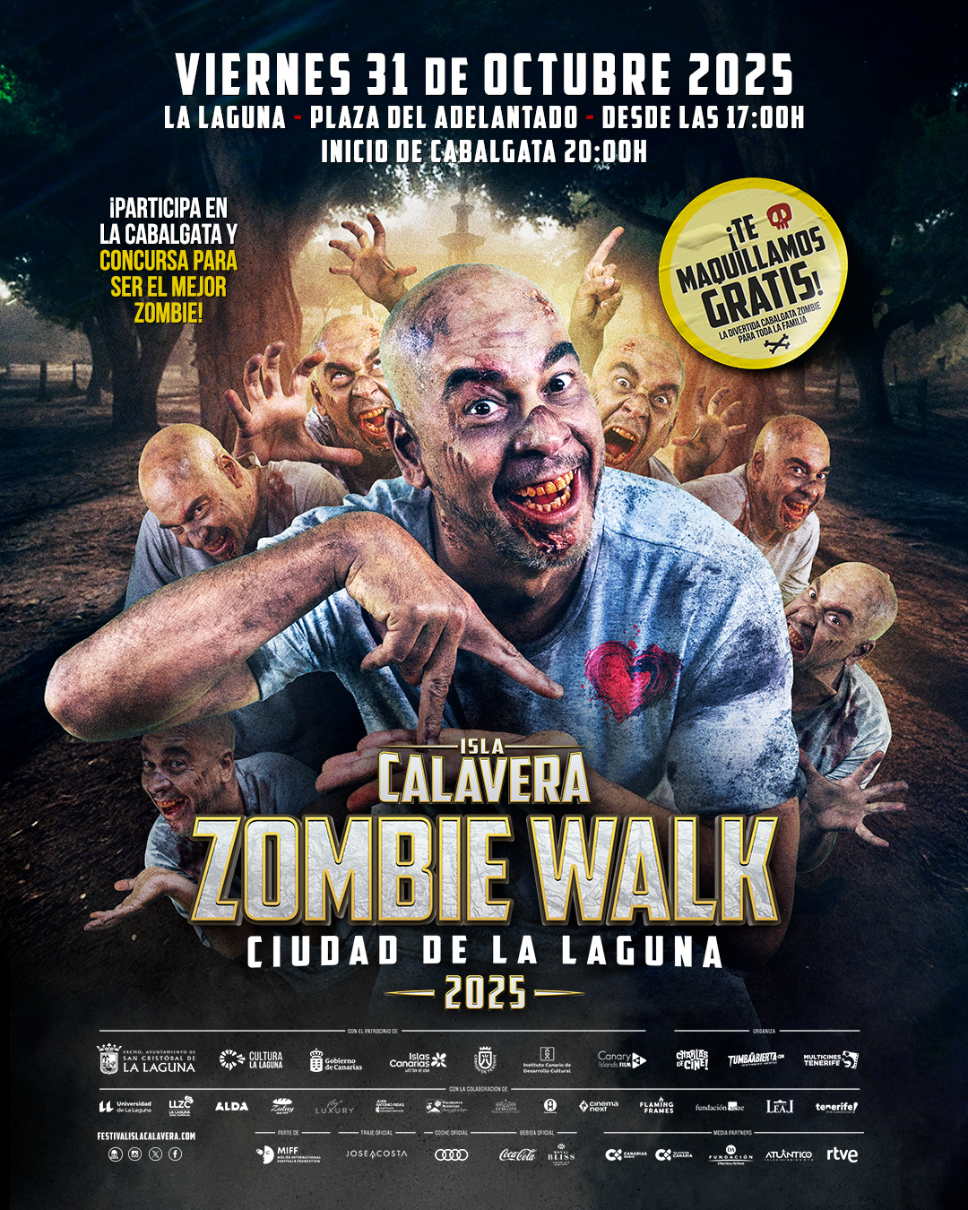 Isla Calavera Tenerife Zombie Walk 2025