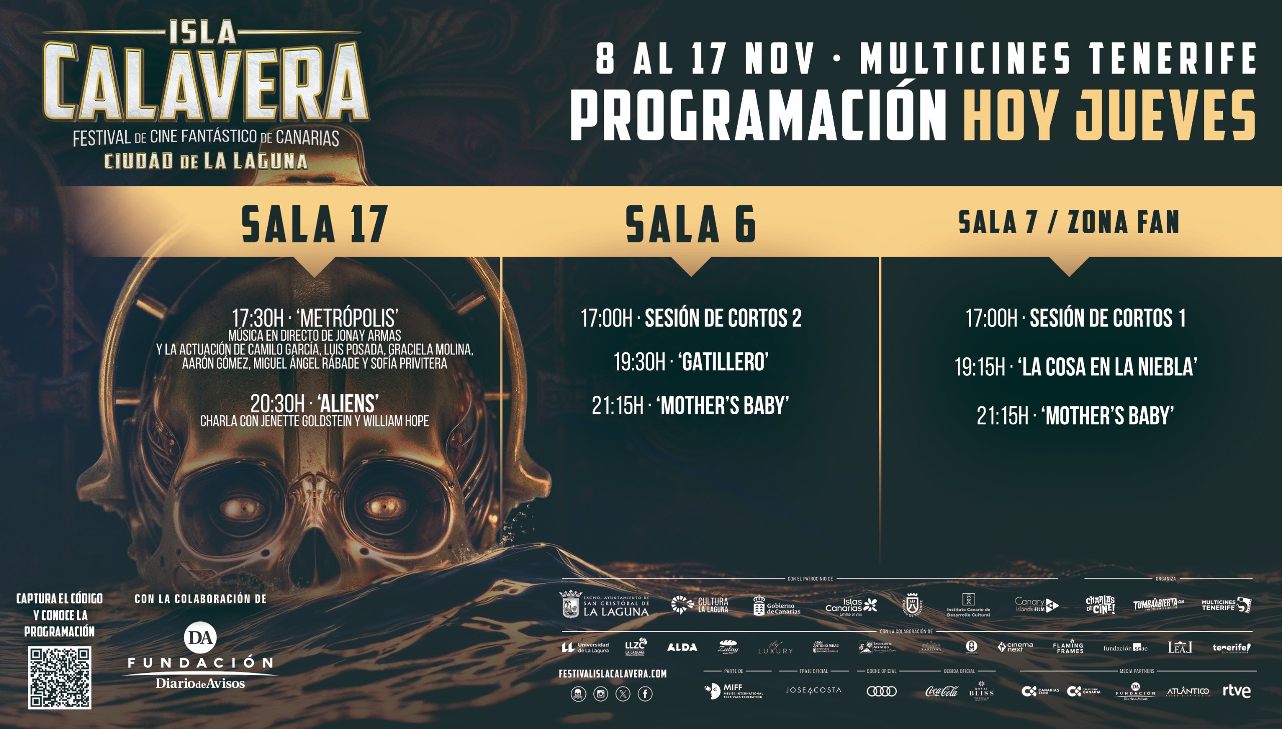 Parrilla de programación Jueves 13 de noviembre